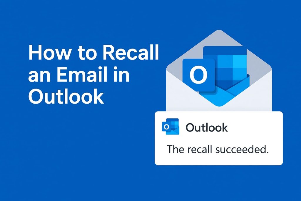 How to Recall an Email in Outlook